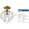 Kryształowy żyrandol lampa sufitowa E14 (łeski) [23030000765]